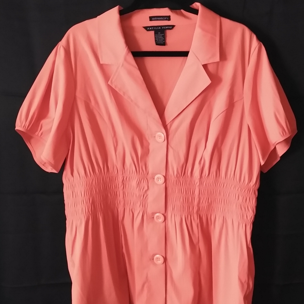 2/$25 NWOT, size 3X, Antilia Femme, coral